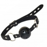 Кляп-шарик с отверстиями для дыхания Party Hard Love Spell Black, черный 1144-01