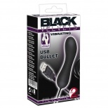 Вибропуля Black Velvets USB Vibrator, черная