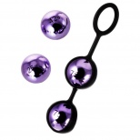 Набор вагинальных шариков TOYFA A-toys 4 шт, фиолетовый, 14,6 см