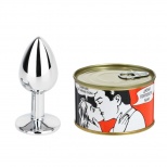 Сувенир анальная пробка "Скажи мне три главных слова", консервированная, D= 27 мм 9242159