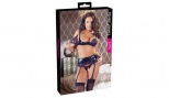 Cottelli Collection Комлект белья (бюст+трусы+пояс)  80В/М черный