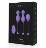 Набор вагинальных шариков WINYI HEIDI с вибрацией и дистанционным управлением сиреневый