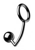 Эрекционное кольцо с анальным шаром Tom of Finland Metal