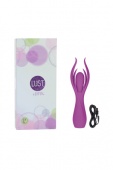 Вибромассажер с двойными лепестками Lust by JOPEN L7 перезаряжаемый фиолетовый