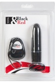 ВИБРАТОР С ПУЛЬТОМ ДУ ЧЕРНЫЙ TOYFA BLACK RED