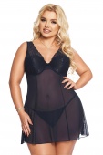 Комбинация и стринги SoftLine Collection Berta , 2XL (синий)