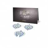 Украшение на грудь Bijoux сине-зеленое