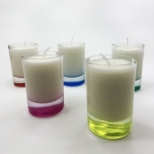 Массажная свеча в рюмке «Дубовый мох и амбра» 115г.(ручная работа)