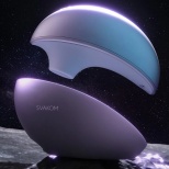 Вакуумный стимулятор «Pulse Galaxie» с проектором, цвет лиловый