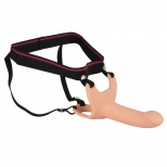 Полый силиконовый страпон на ремнях Silicone Strap-on by You2Toys Medium, телесный