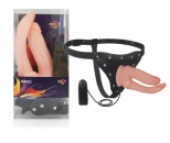 Страпон двойной на трусиках с вибрацией "Harness"