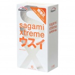 Ультратонкие презервативы Sagami Xtreme латексные 0,04 мм. - 15 шт.