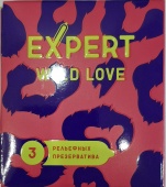 Презервативы Expert Wild Love ребристые с точками, 3 шт NEW
