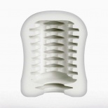 Минимастурбатор мужской Mystim MasturbaTIN Ribbed Ricky Lemalla, белый