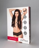 Фантастические трусики с доступом и аккуратными бантиками, черный, размер 40-42 Le Frivole