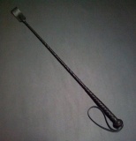 СТЕК ЧЕРНЫЙ 90 СМ.НАТУРАЛЬНАЯ КОЖА РУЧНАЯ РАБОТА РОССИЯ