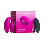 Вибратор для пар We-Vibe Sync 2 розовый, в комплекте батарейка для пульта