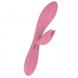 Вибратор с клиторальным стимулятором Indeep Malena Pink, розовый 7701-05