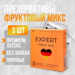 Презервативы EXPERT Fruit Mix, 3 шт., фруктовые ароматизированные