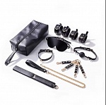 Набор для БДСМ для бондажа  в сумке. 7 предметов 