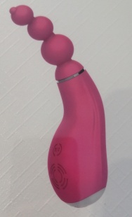 Вибратор  с вращением Barbara (цепочка шариков),USB