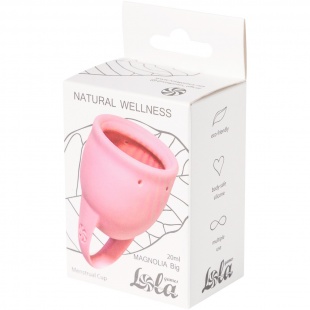 Менструальная чаша «Natural Wellness Magnolia 20 ml light pink», Lola Toys