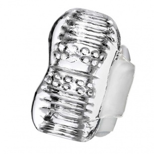 Мастурбатор нереалистичный Lingam by TOYFA Shakti, TPE, прозрачный