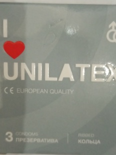 Презервативы Unilatex Ribbed 3шт.