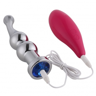 Анальная пробка с вибрацией RUNYU "RY-122", Silver