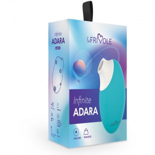 БЕСКОНТАКТНЫЙ ВАКУУМНЫЙ СТИМУЛЯТОР КЛИТОРА «INFINITE ADARA», Аквамарин
