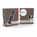 Fun Factory «B Balls Grey-Black» анальный стимулятор-пробка, цвет черно-серый, 39008FF
