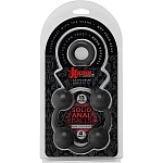 Анальная цепочка Kink - Solid Anal Balls 13 чёрная