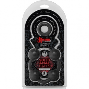 Анальная цепочка Kink - Solid Anal Balls 13 чёрная