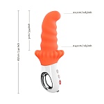 ВИБРОМАССАЖЕР ДЛЯ ВНУТРЕННЕЙ И ВНЕШНЕЙ СТИМУЛЯЦИИ ОРАНЖЕВЫЙ  FUN FACTORY MOODY