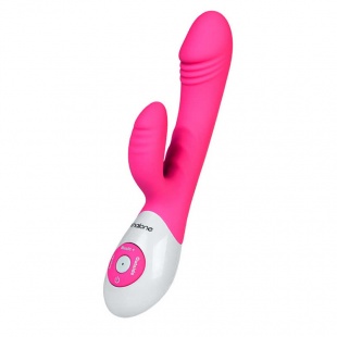 Вибратор с клиторальным стимулятором Nalone Dancer, розовый