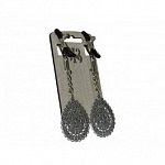 Зажимы на соски с декоративными подвесками 