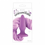 Анальная пробка с фиолетовым хвостом Unicorn Tails Purple