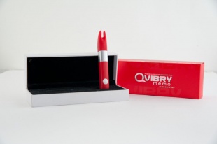Вибратор Qvibry красный с flash-картой 4Gb