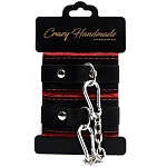 Оковы скругленные с мягкой красной подкладкой CH-24048