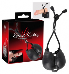 ЭРЕКЦИОННОЕ КОЛЬЦО С ЧЕХЛОМ ДЛЯ МОШОНКИ BAD KITTY NAUGHTY TOYS COCK BALL BAG