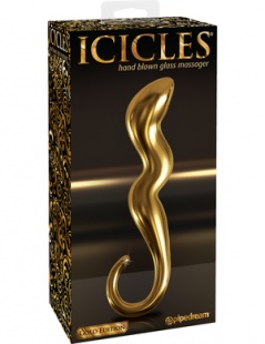 Фаллоимитатор ICICLES Gold Edition G spot G01 золотой