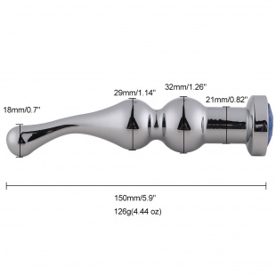 Анальная пробка с вибрацией RUNYU "RY-122", Silver