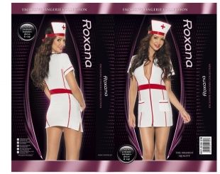 Костюм мед.сестры из 2-х предметов бело-красный