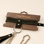 Ошейник узкий однослойный натуральная кожа СН-2005