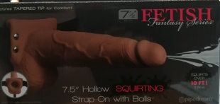 Полый страпон с функцией эякуляции Fetish