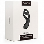 Benedict Вибростимулятор промежности с двойным кольцом	