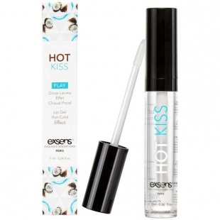 Блеск для губ со вкусом кокоса  «Hot Kiss», Exsens