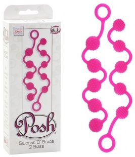 Анальные шарики Posh Beads розовые