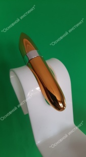 Минивибратор в виде помады золотой (Китай)