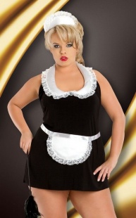 Костюм горничной с открытыми плечами